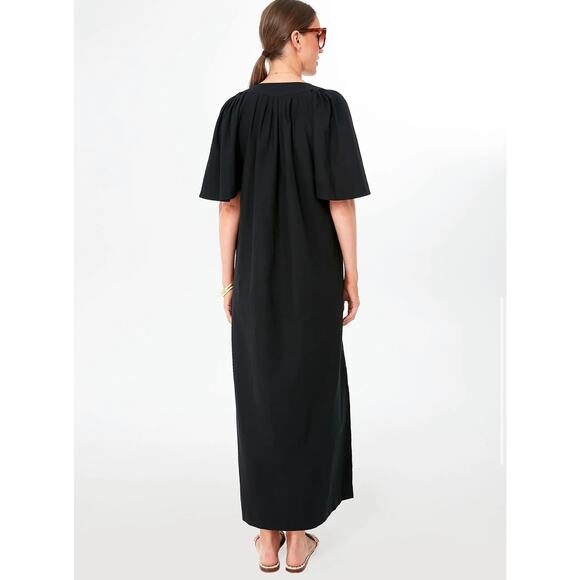 TUCKERNUCK Pomander Place Black Finley Flutter Sleeve Maxi Dress NWT Size XXS - Picture 4 of 9